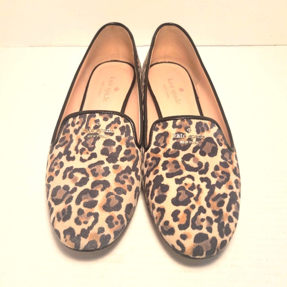 KATE SPADE Claudia Leopard Suede Loafers - Picture 4 of 16